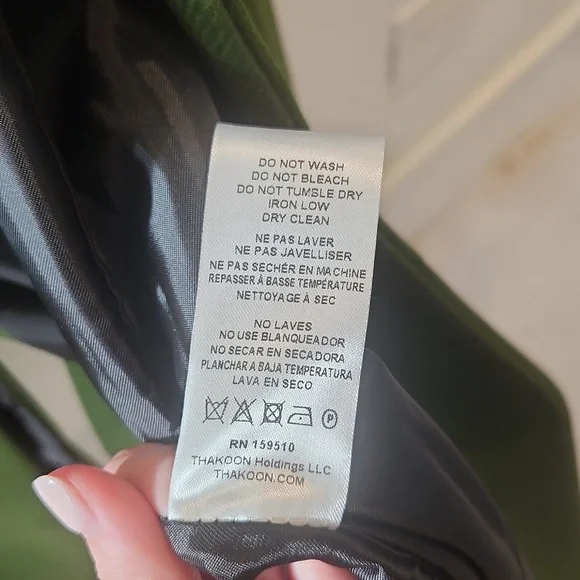 Thakoon Green Single Breasted Wool Coat NWT - Picture 11 of 13